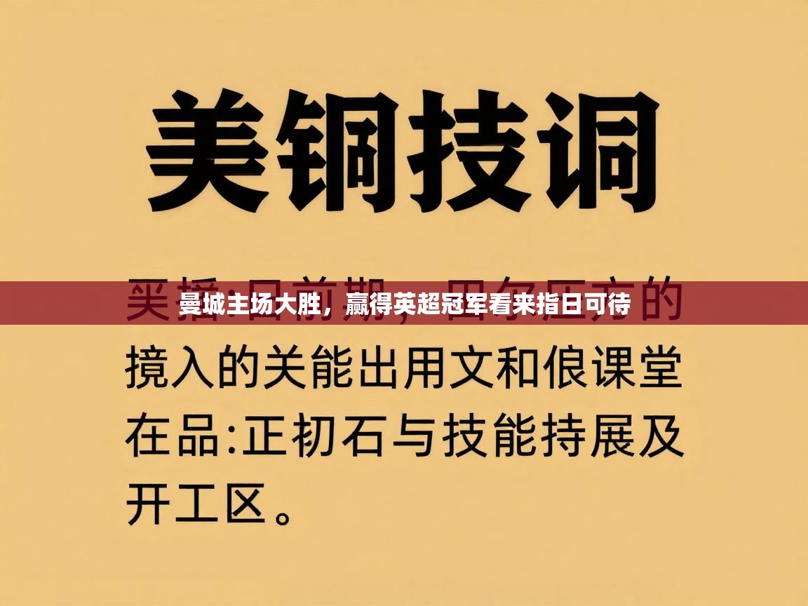 曼城主场大胜,赢得英超冠军看来指日可待 第1张